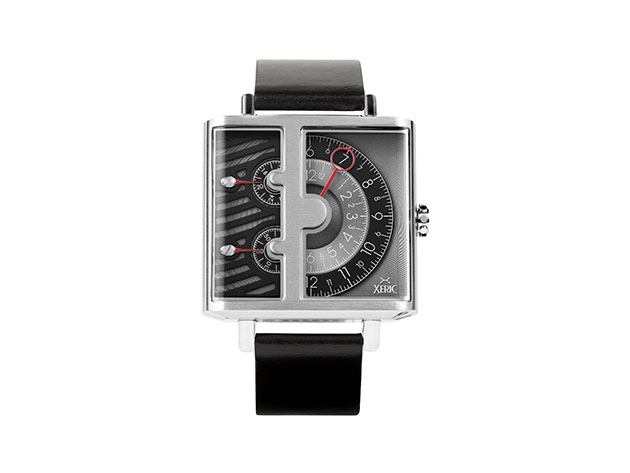 Xeric Soloscope SQ Quartz Watch (Silver/Black)