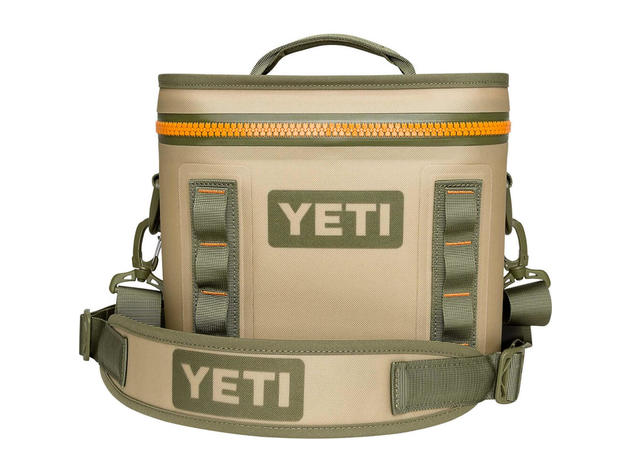 Yeti 18010110001 Hopper Flip 8 Soft Cooler - Field Tan/Blaze Orange