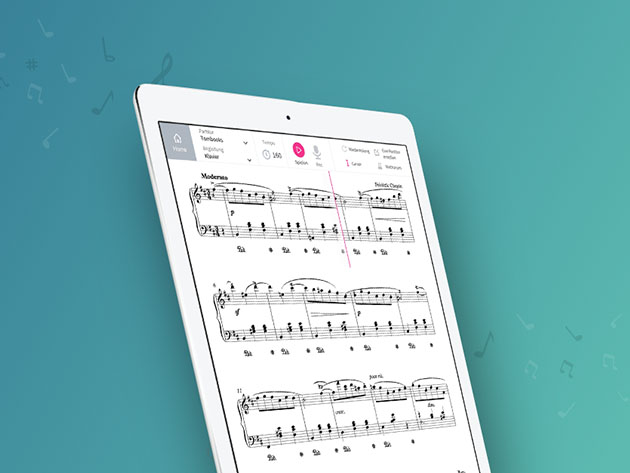 Tomplay™ Interactive Sheet Music: 1-Yr Subscription