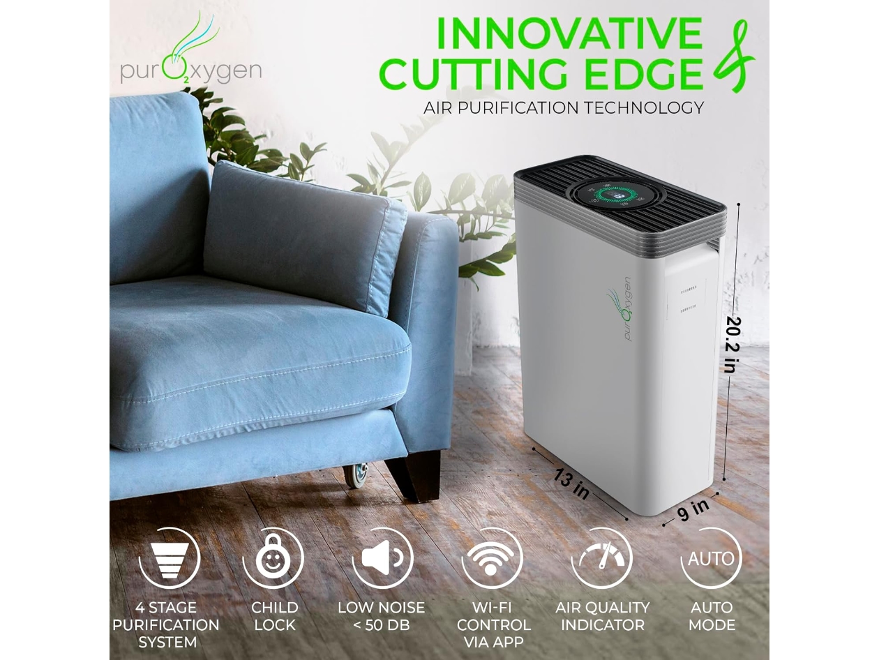 P500i Smart Air Purifier with H13 HEPA Filter