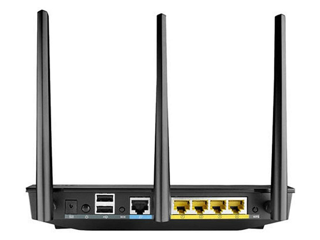 ASUS RT-AC66R 802.11ac Dual-Band Wireless Gigabit Router (Refurbished)