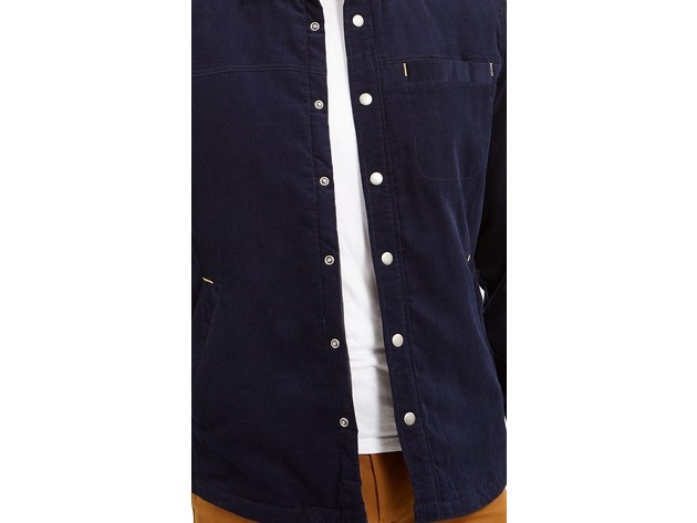 Club Room Men's Quilted Corduroy Shirt Jacket Blue Size XX-Large