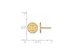 SS 14k Yellow Gold Plated NHL Boston Bruins XS Post Earrings