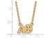 14K Plated Silver Alpha Phi Medium Necklace