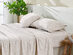 4-Piece Floral Print Microfiber Sheet Set (Diamond Gray/Queen)