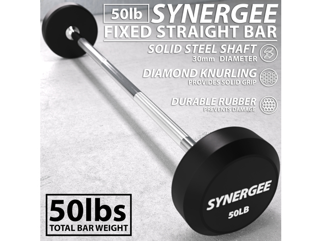 Synergee Fixed Barbell - 50lb