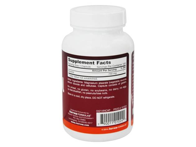 Jarrow Formulas - Inositol 750 mg. - 100 Capsules