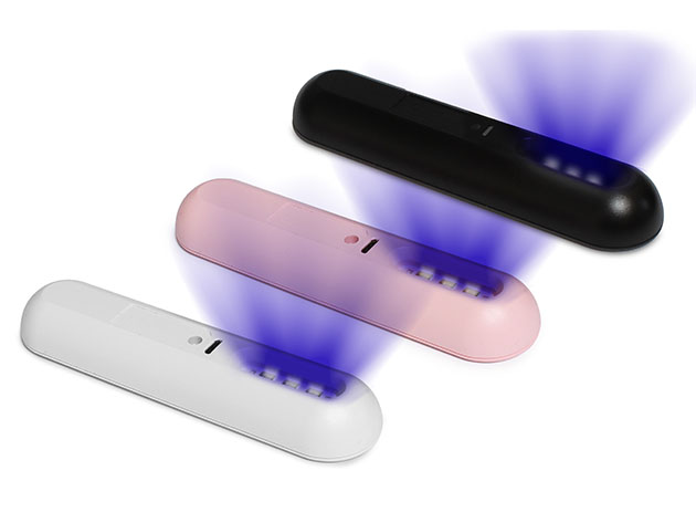 U-Clean Portable UV-C Sanitizing Wand (Black, White, Pink / 3-Pack)