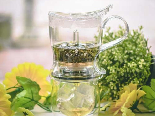 GROSCHE Aberdeen 1000ml Smart Tea Maker with Cyprus Large Double Wall Mug