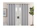 Eclipse Ambiance Chevron Draft Stopper Energy Saving 100% Blackout Grommet-Top 50 Inches x 95 Inches Single Curtain Panel, Grey