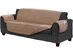 Serta Microsuede Electric Warming Furniture Protector Easy Care Sofa Protector Tan - Tan