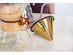 Reusable Pour Over Filter for Chemex and Hario V60 (Gold)