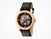 Heritor Carter Leather Watch (Rose Gold)