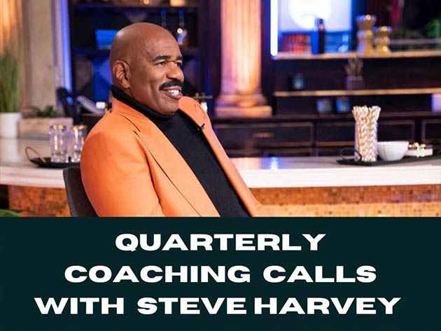 Quarterly Coaching Calls with Steve Harvey with Vault 365 Membership