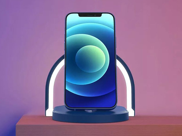 LED Bedside Lamp with Wireless Charger