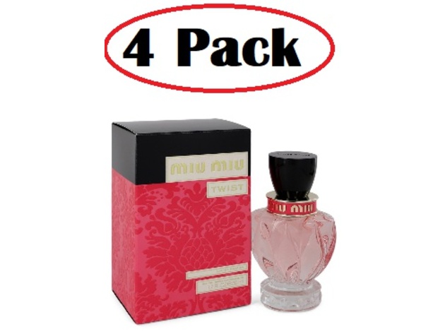 4 Pack of Miu Miu Twist by Miu Miu Eau De Parfum Spray 1.7 oz