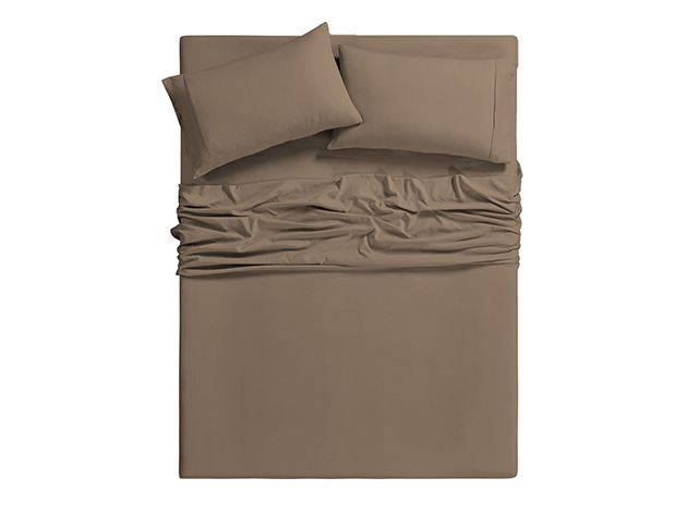 6-Piece Bamboo-Blend Comfort Luxury Sheet Set (Chocolate/Queen)
