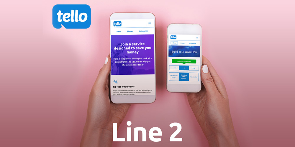 Line 2: Tello Value Prepaid 6-Month Plan: Unlimited Talk/Text + 2GB LTE Data