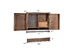 Costway Wall Mounted Jewelry Organizer Vintage Wood Jewelry Box Holder - Rustic Brown