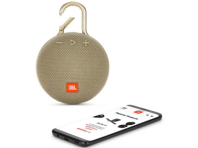 JBL CLIP3SAND Clip 3 Portable Bluetooth Speaker - Desert Sand
