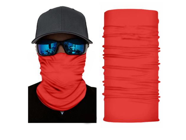 Set of 12 Balec Face Covering Neck Gaiter Breathable Scarf - Red