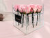 Chounette La Trésor: 9 Preserved Roses in Clear Acrylic Box 