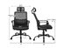 Costway Mesh Office Chair High Back Ergonomic Swivel Chair w/ Lumbar Support & Headrest - Black