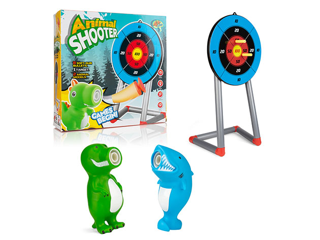 Children Dart Target Blaster Game with Animal Shooters