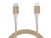 Naztech Braided 4Ft Fast Charge Lightning to USB-C Cable (Gold/3-Pack)