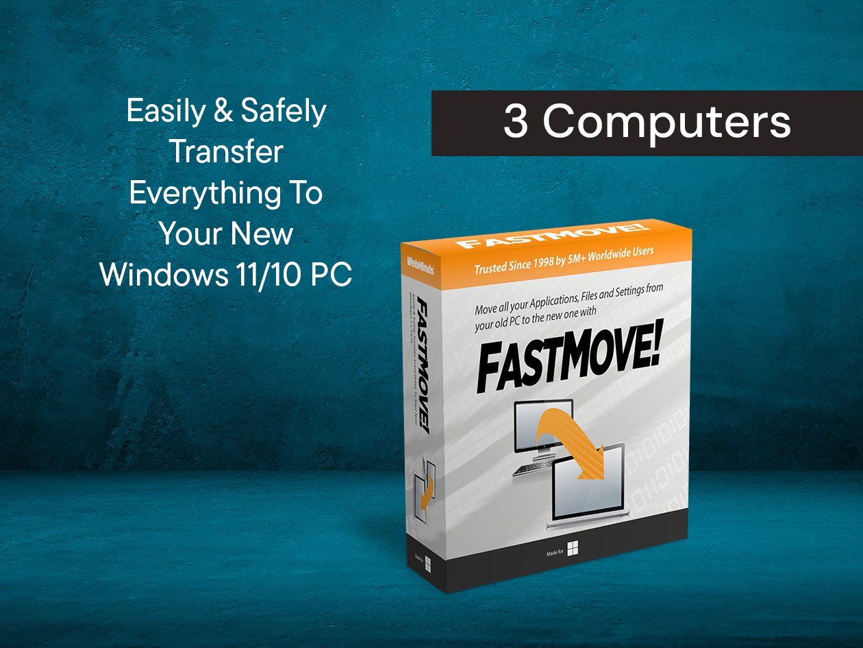 FastMove Lifetime Subscription: 3 Computers