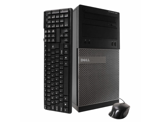 Dell 390 Tower PC, 3.2GHz Intel i5 Quad Core Gen 2, 4GB RAM, 500GB SATA HD, Windows 10 Home 64 bit, 22" Screen (Renewed)