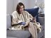 Serta Fleece Electric Heated Warming Snuggler Cape Wrap Sand - Sand