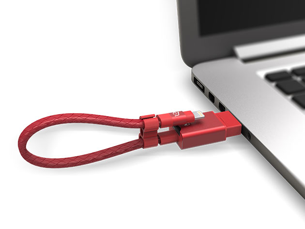 iKlips Wizard Storage Expanding iOS Card Reader (Red)