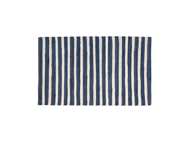 Nourison Brunswick 30 x 48 Inches Contemporary Stylish Stripe Accent Floor Rug, Blue