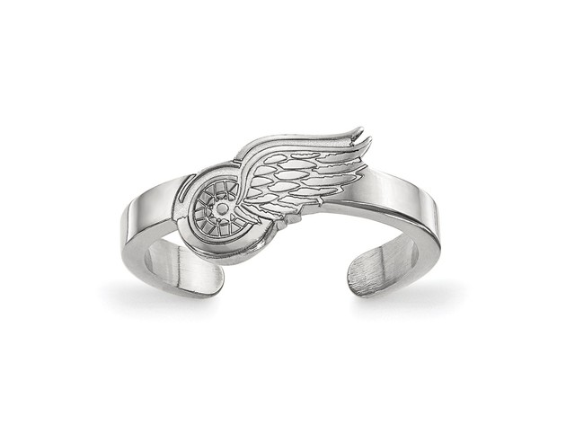 Sterling Silver NHL Detroit Red Wings Toe Ring