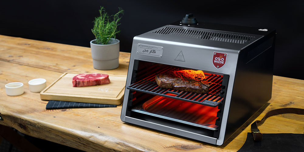Otto Lite: Professional 1,500° F Steak Grill, on sale for $594.15 when you use coupon code PREZ2021 at checkout
