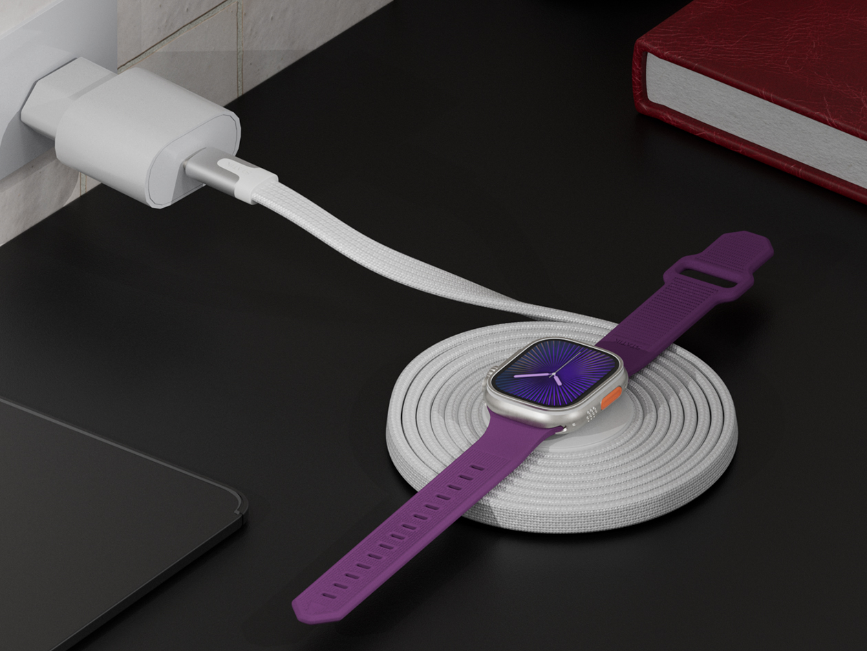 Statik® MagStack™ Slim USB-C Cable & Charger for Apple Watch 