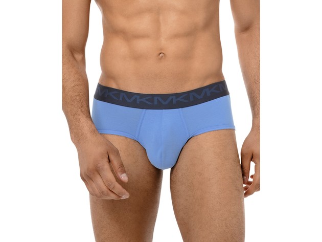Michael Kors Men's 3-Pk. Performance Cotton Fashion Low-Rise Briefs Size Medium