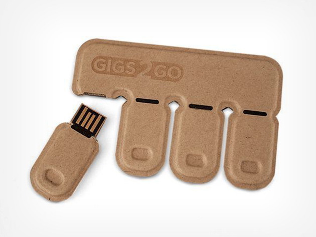 Gigs 2 Go: 4 Tear & Share 8GB Flash Drives