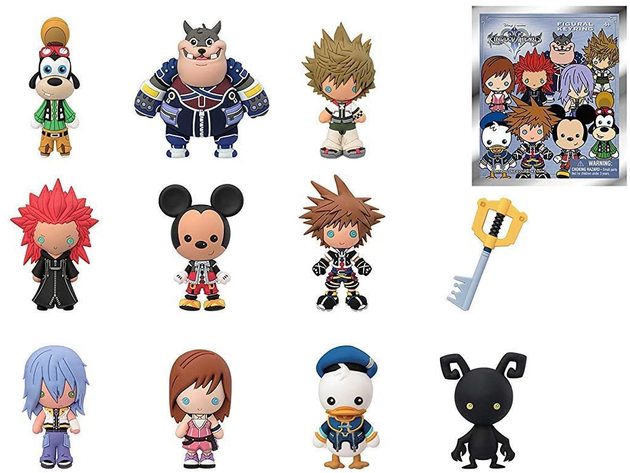 Funko Disney Kingdom Hearts Blind Pack Key Chains, Made Of Sturdy Vinyl, Compliments Any Backpack, Multicolor