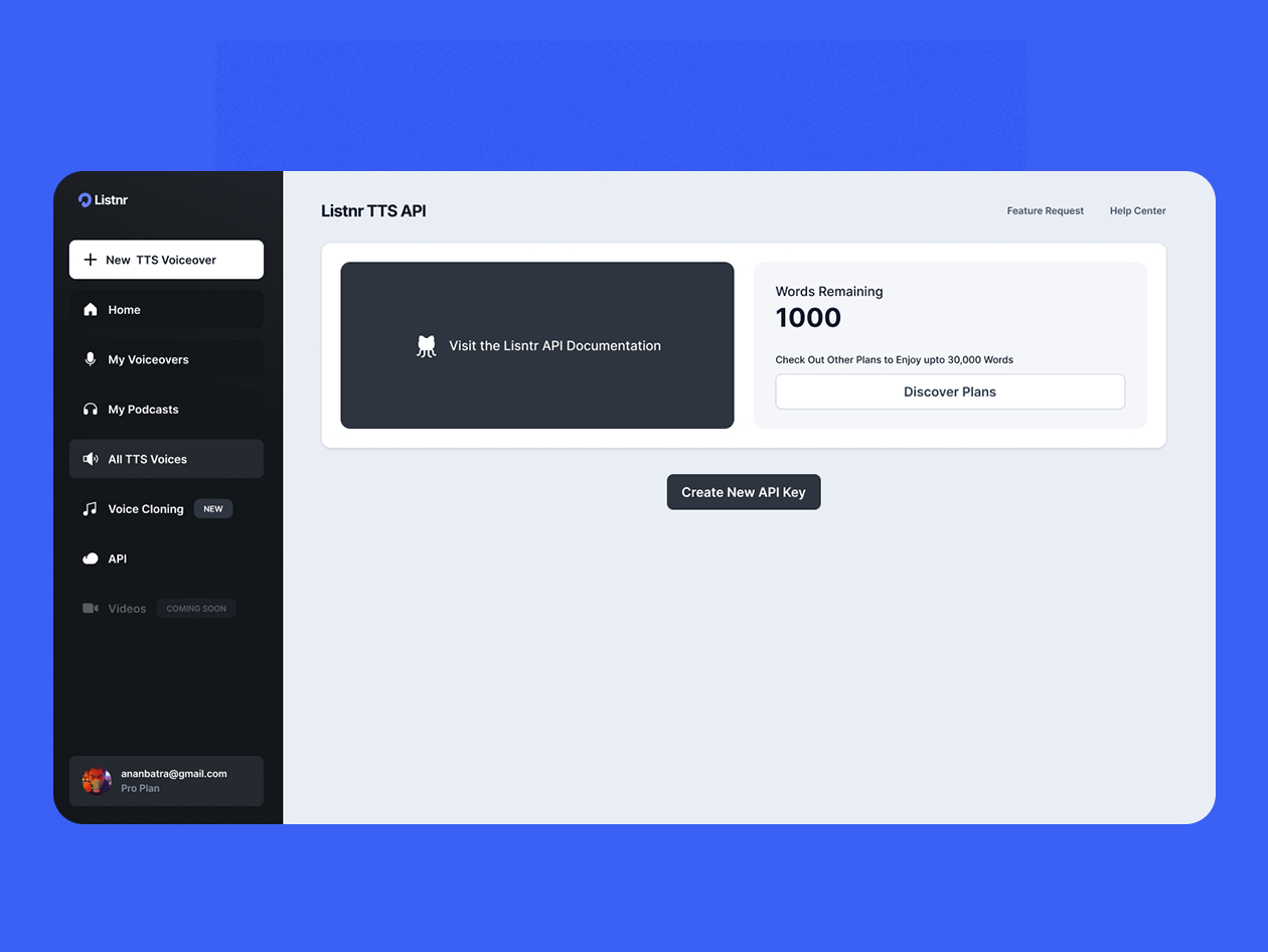 Listnr Individual Plan: 1-Year Subscription