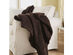 Sunbeam Soft LoftTec Electric Heated Warming Blanket King Walnut Brown Washable Auto Shut Off 10 Heat Settings - Walnut