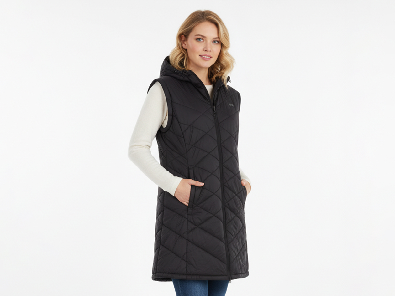 Women's Helios Hybrid Heated Coat with Power Bank (Black/XL)