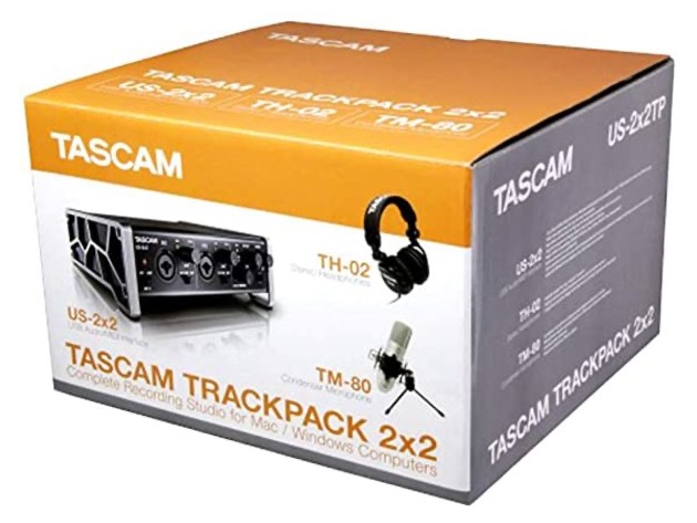 Tascam 2x2 Complete Trackpack Recording Studio Package for Mac/Windows PCs (Like New, Open Retail Box)