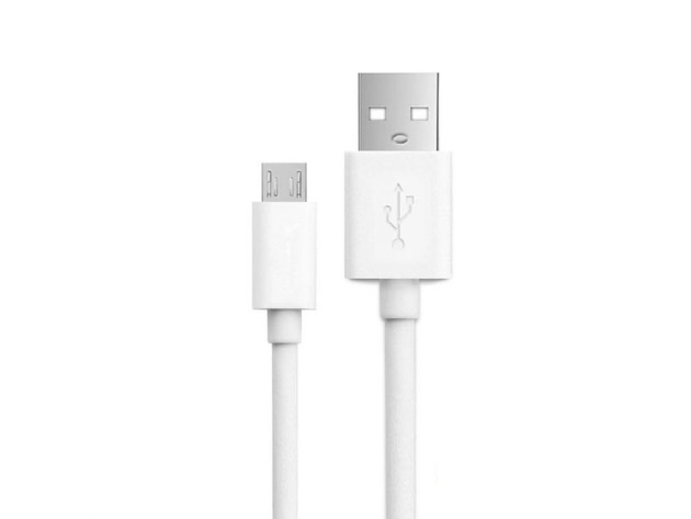 Cellvare Micro USB Data Cable Compatible with Samsung Note 4, S6 Edge, S7 White Bulk Packaging