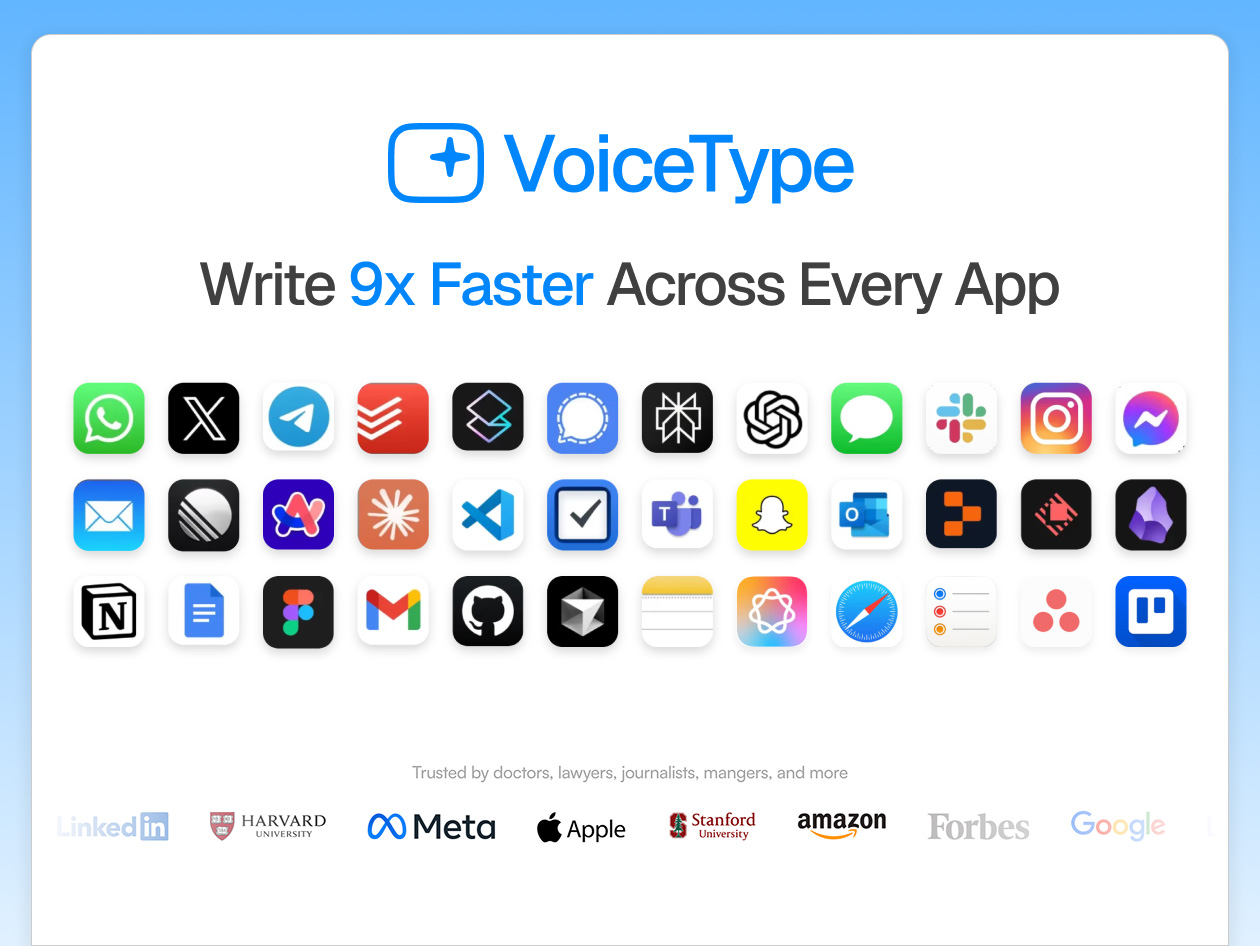 VoiceType AI Voice-to-Text: Lifetime Subscription
