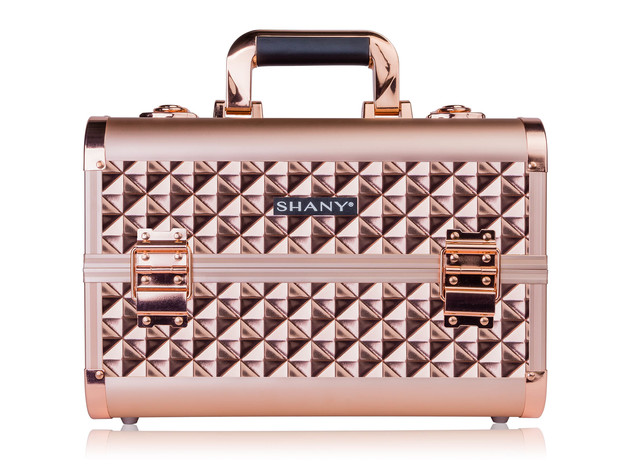 SHANY Fantasy Collection Makeup Artists Cosmetics Train Case - ROSE GOLD
