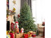 Costway 6ft Artificial Christmas Spruce Hinged Tree w/ 892 Mixed PE & PVC Tips - Green