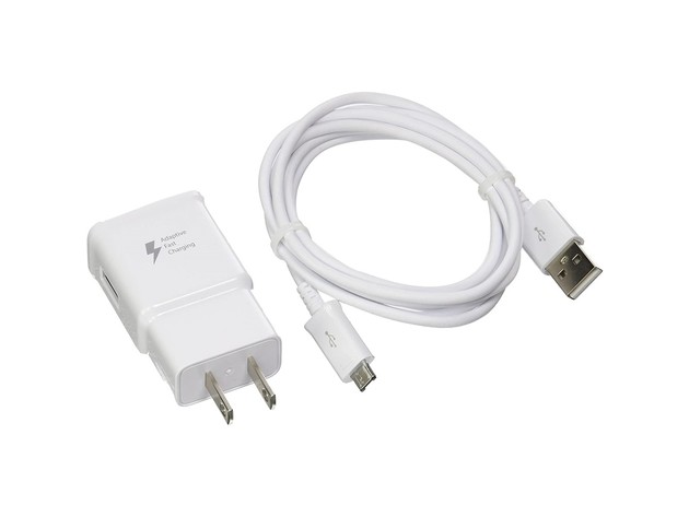 thumbnail image 2 of Samsung Adaptive Fast Car Charger With 5ft Micro USB Cable – For Note 4, S6, Edge+ (White) 2 of 5