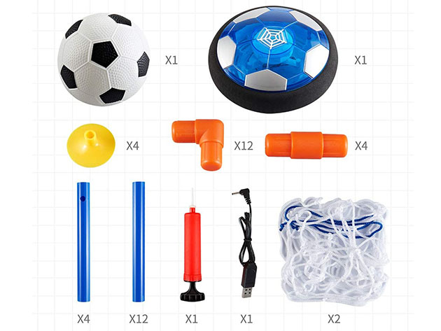 LED Kids Hovering Soccer Ball Set